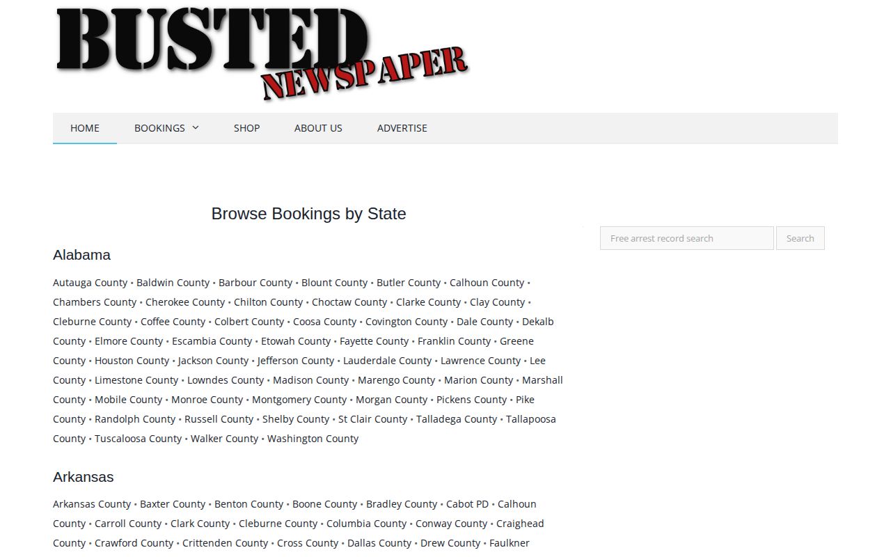 Lee County arrest news Busted Newspaper Arkansas directory omission